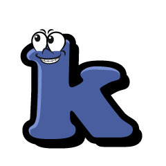 k（小文字）キャラキャラ