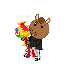 お正月の小槌と馬