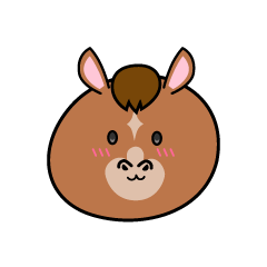 かわいい馬顔