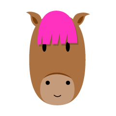 かわいい女の子馬顔