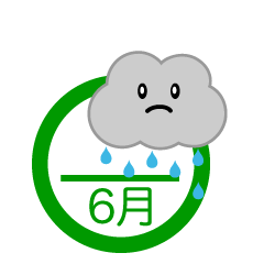 雨雲の6月マーク