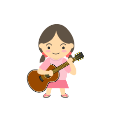 女の子のギタリスト