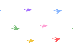 空を舞う小鳥パターン壁紙