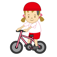 自転車に乗る女の子