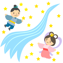 天の川と織姫彦星