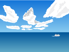 海と雲