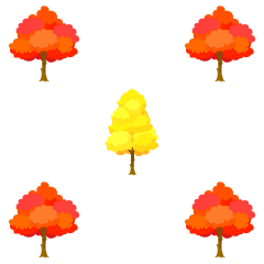 紅葉の木パターンの壁紙