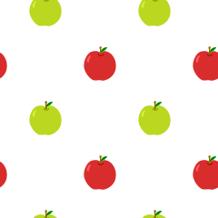りんごパターンの壁紙