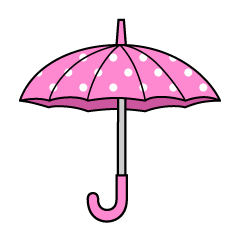 ピンクの傘