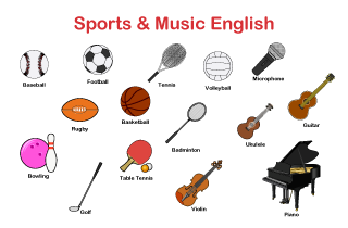 スポーツと音楽の英語教材