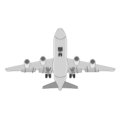 離陸する飛行機