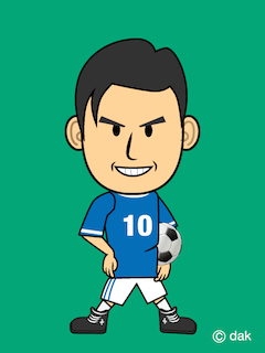 サッカー選手似顔絵