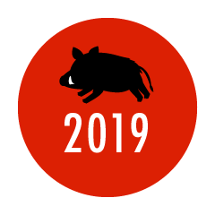 2019（猪と太陽）