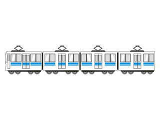 青ラインの長い列車