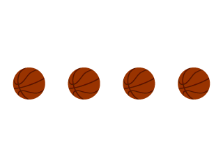 バスケットボールのライン線