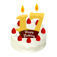 17歳の誕生日ケーキ