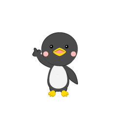 ポイントを示すペンギン