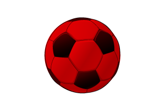 サッカーボールの日本国旗
