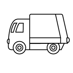 清掃車（線画）