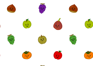 可愛い秋の果物壁紙