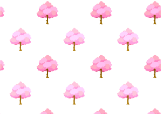 桜の木柄の壁紙