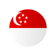 シンガポール国旗（円形）