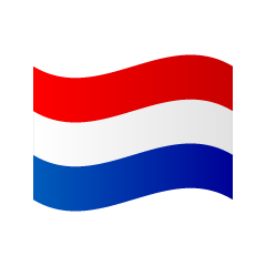 たなびくオランダ国旗