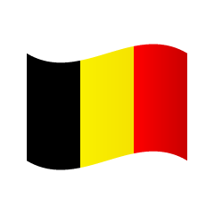 たなびくベルギー国旗