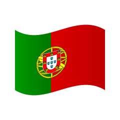 たなびくポルトガル国旗