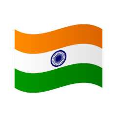たなびくインド国旗