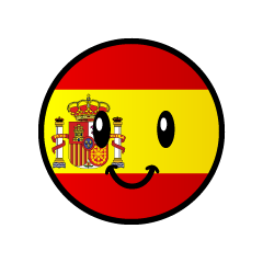可愛いスペイン国旗キャラ
