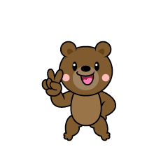 ピースのクマキャラ