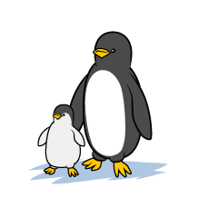 親子のペンギン