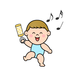 踊る幼児の男の子
