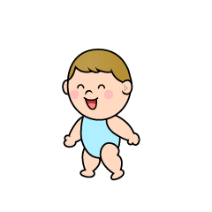 歩く幼児の男の子