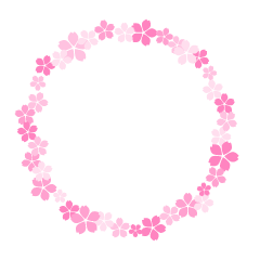 可愛い桜の花リース