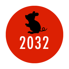 ネズミの2020年日の丸
