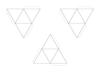 四面体展開図