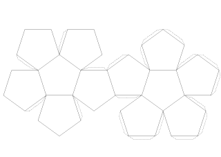 12面体展開図